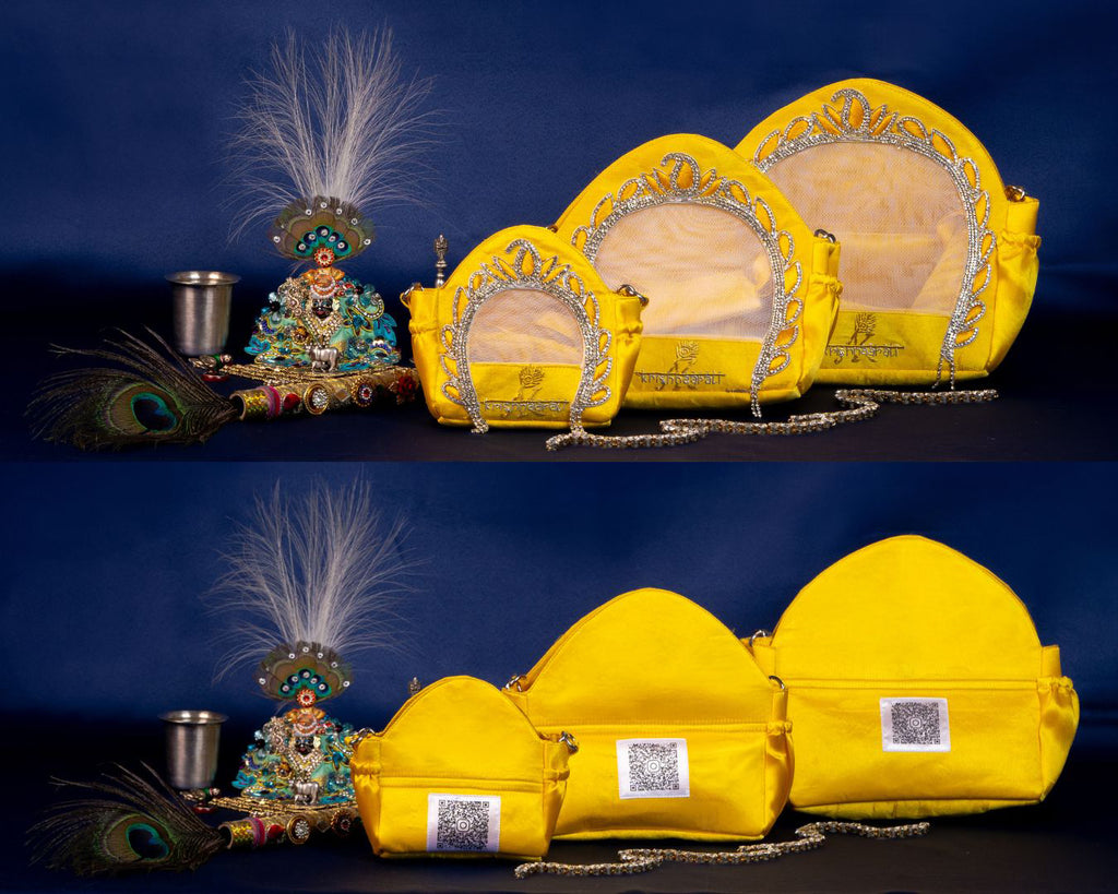 Travel With Krishna Bag – Yellow Colour