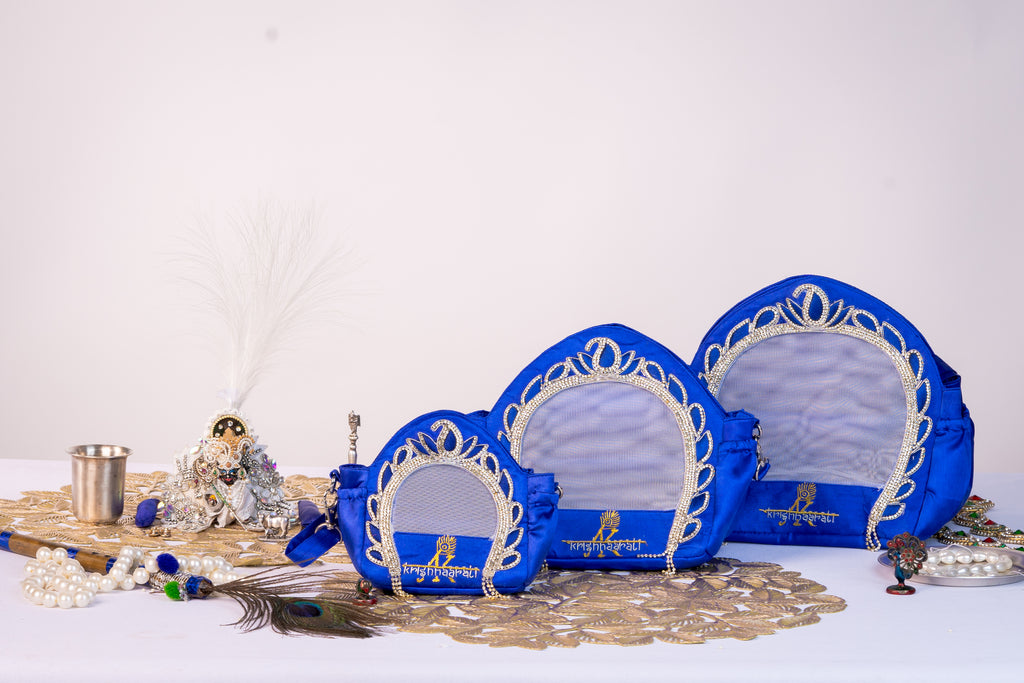 Travel With Krishna Bag –  Blue Colour