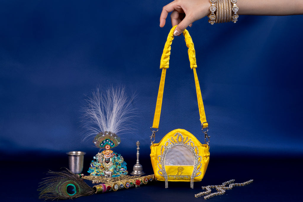 Travel With Krishna Bag – Yellow Colour